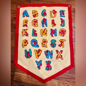 Sesame Street x Oxford Pennant - Elmo’s Alphabet Wall Hanging for Kids